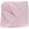 Cape de bain lapin rose pâle