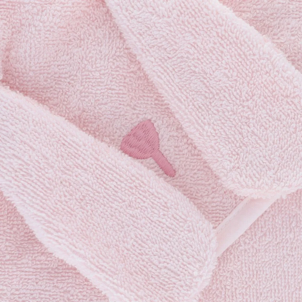 Cape de bain lapin rose pâle