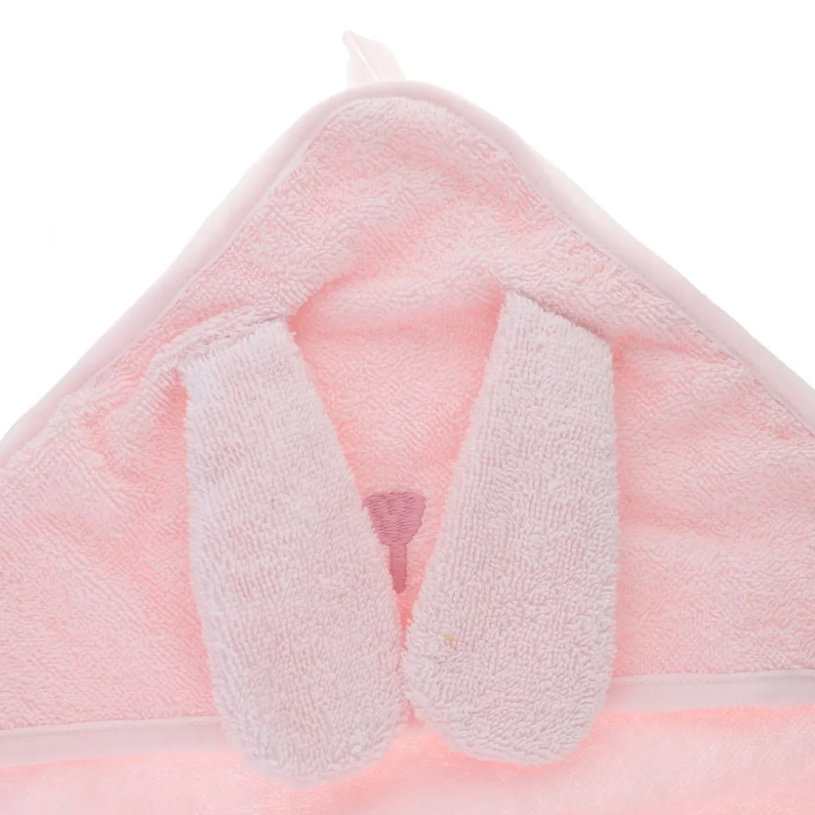 Cape de bain lapin rose pâle