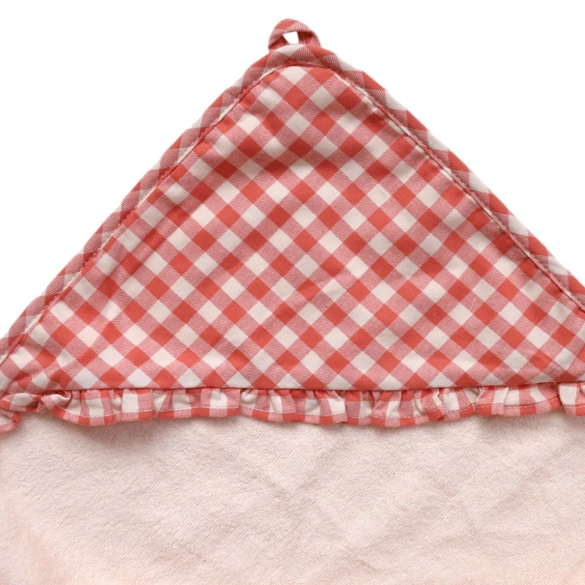 Cape de bain vichy - La petite poule rousse