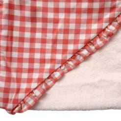 Cape de bain vichy - La petite poule rousse