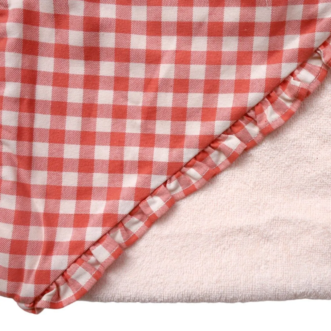 Cape de bain vichy - La petite poule rousse