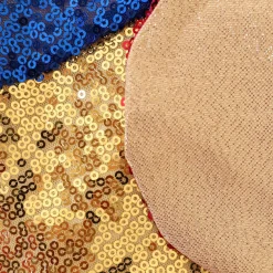 Cape déguisement enfant à sequins multicolores