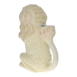 Carafe chien caniche blanc