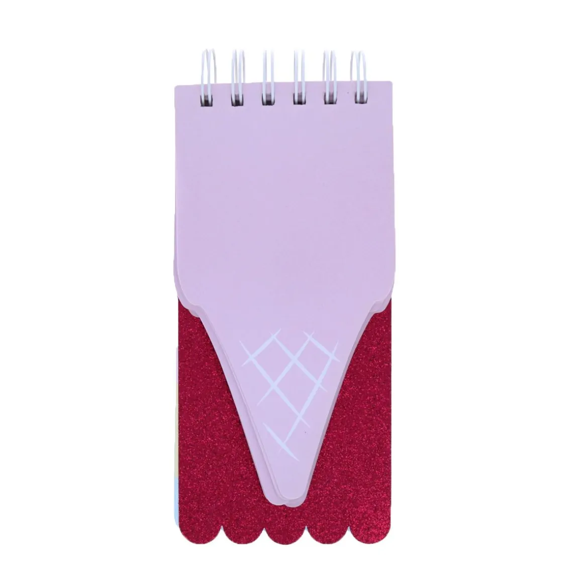 Carnet glace et paillettes