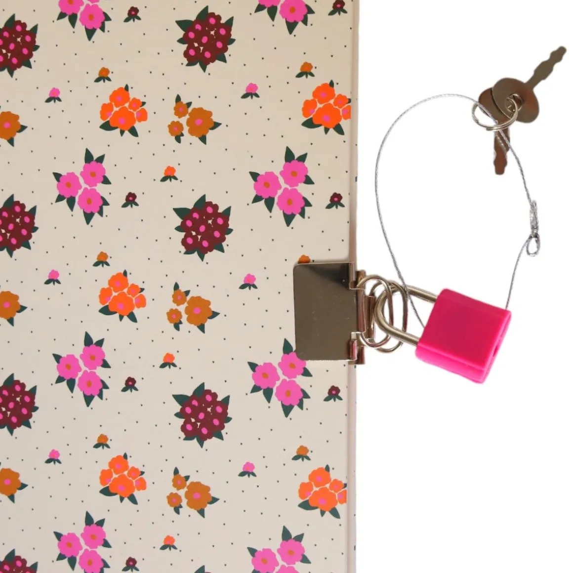 Carnet secret fleurs roses - La vie en rose