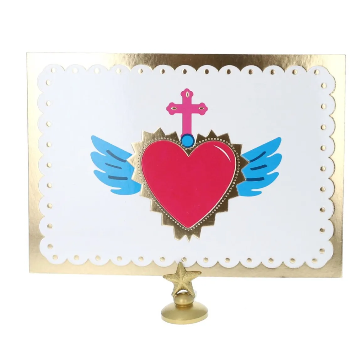 Carte cœur ex voto