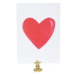 Carte cœur rouge