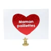 Carte maman paillettes