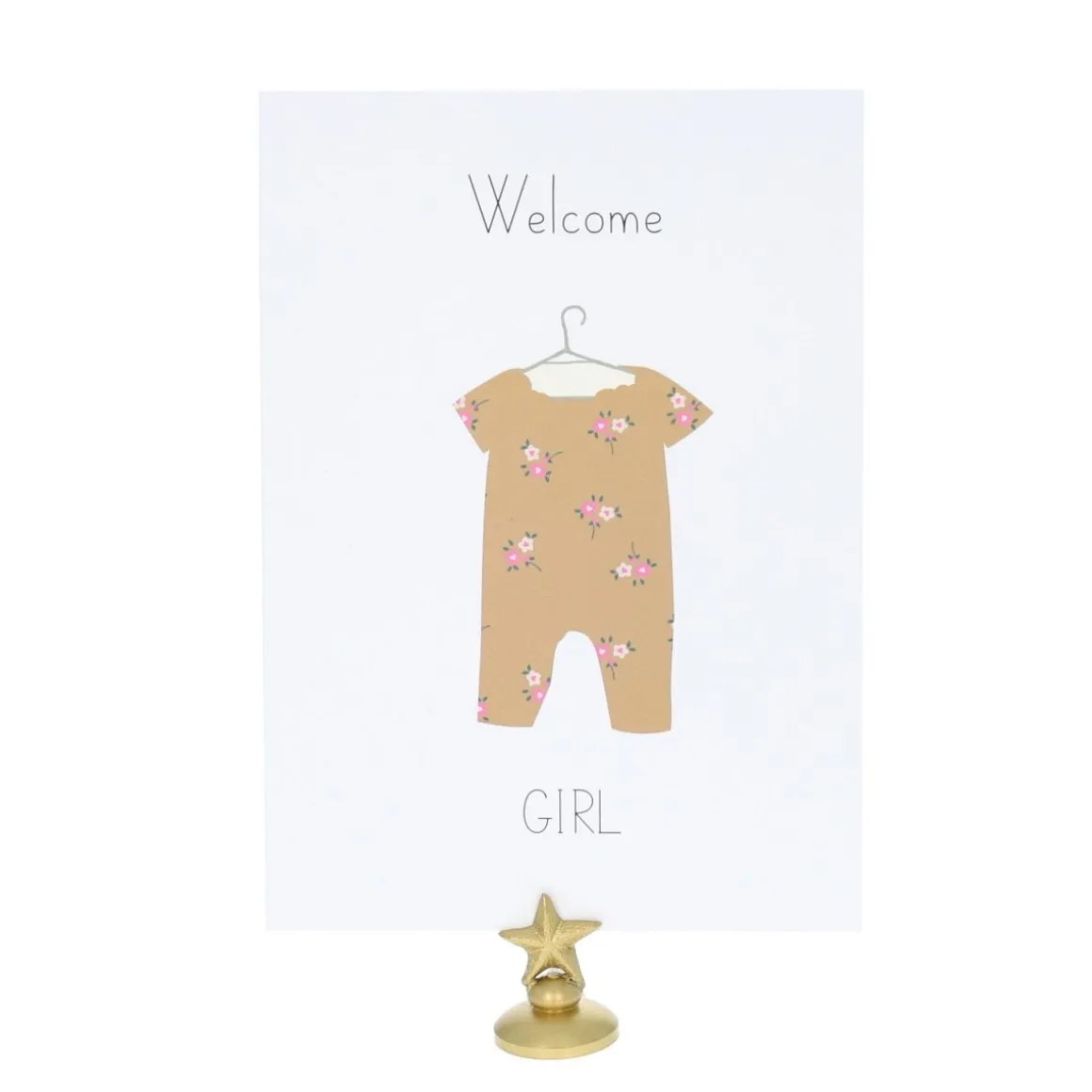 Carte naissance Welcome Girl