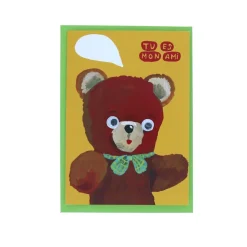 Carte ourson "Tu es mon ami"