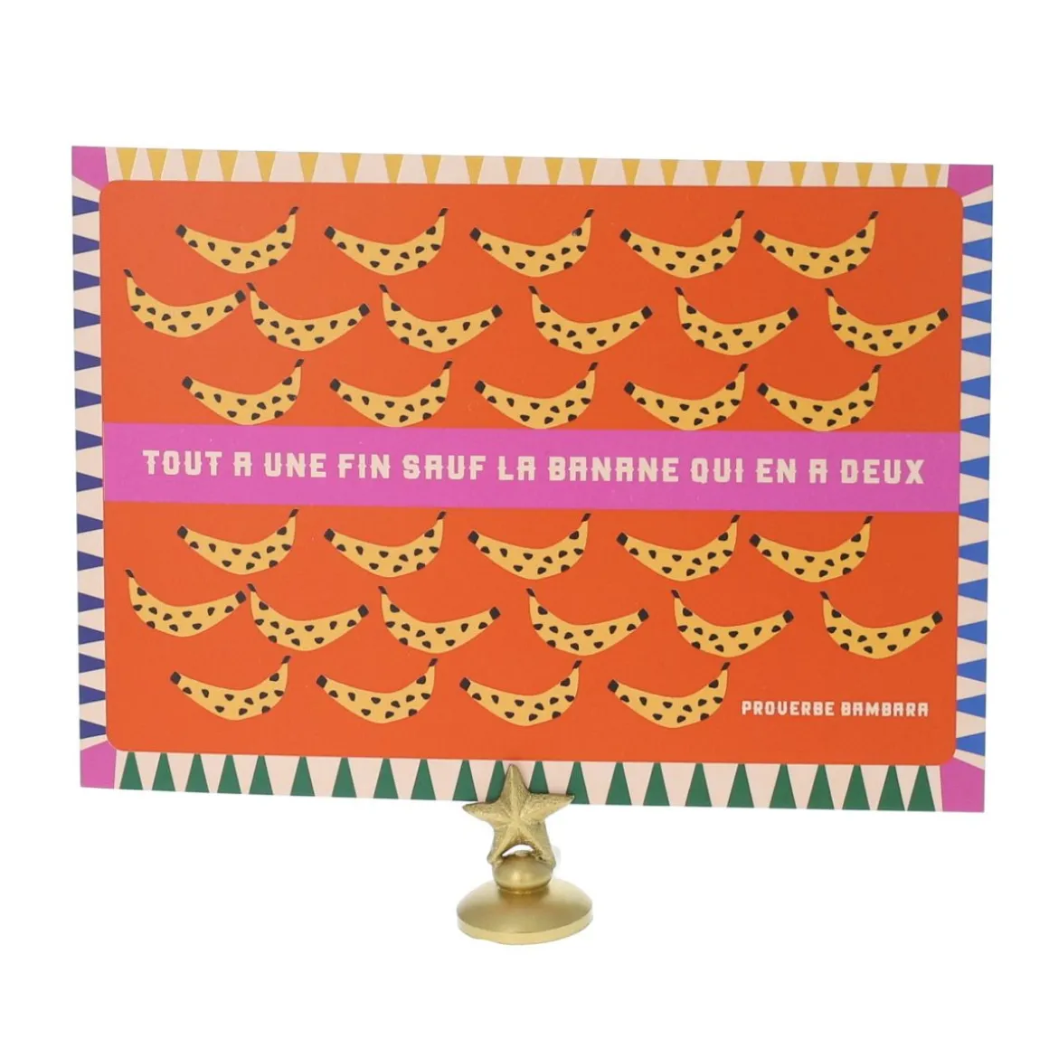 Carte proverbe Bambara Banane