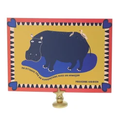 Carte proverbe Ivoirien hippopotame