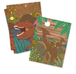 Cartes à gratter dinosaures