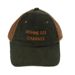 Casquette adulte en velours "Homme des cabanes"