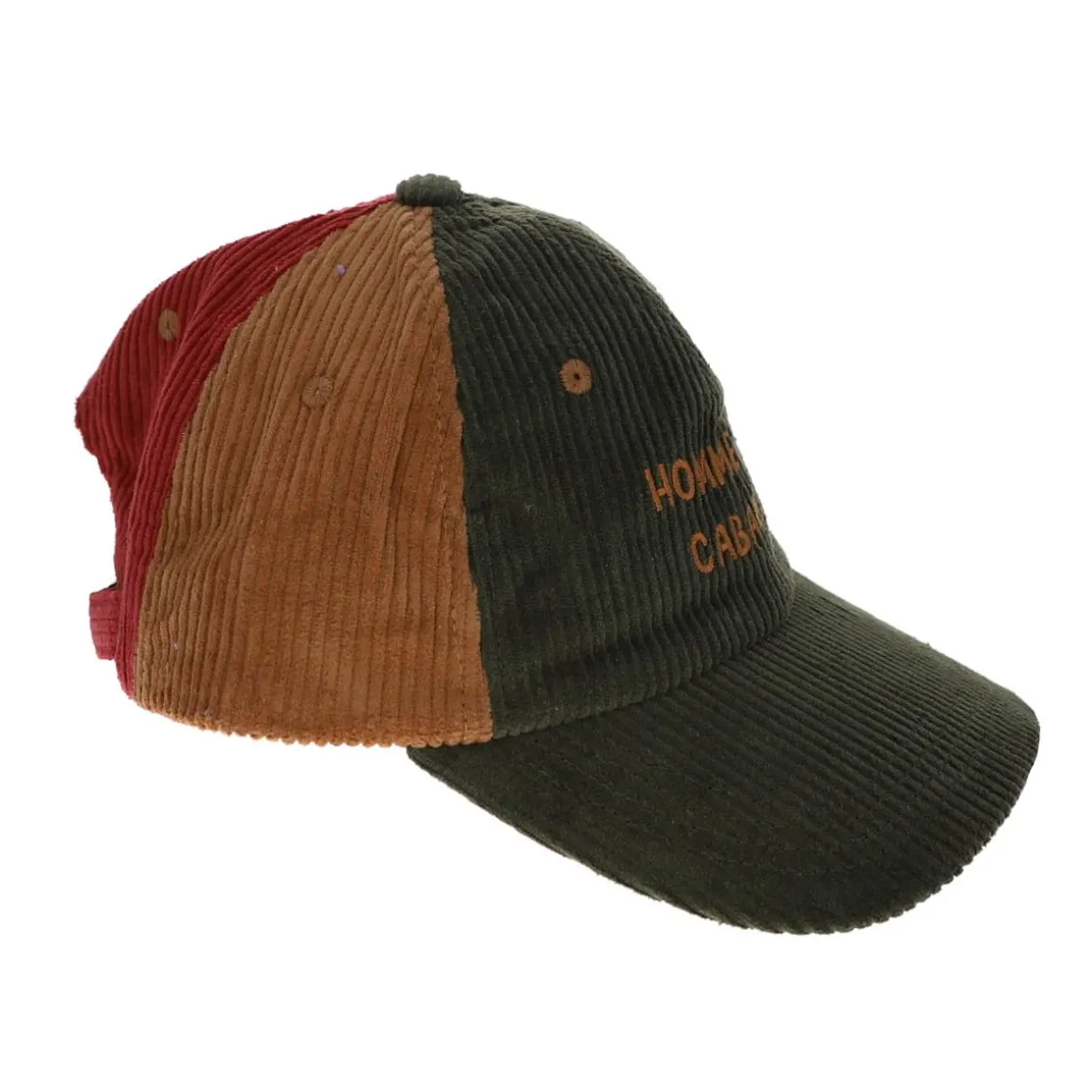 Casquette adulte en velours "Homme des cabanes"
