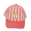 Casquette enfant rayée rose - Trouville