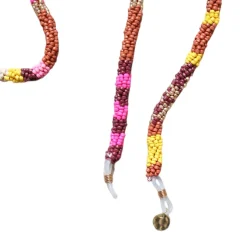 Chaîne de lunettes en perles multicolores - Procida