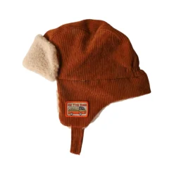 Chapka enfant velours marron - Road trip