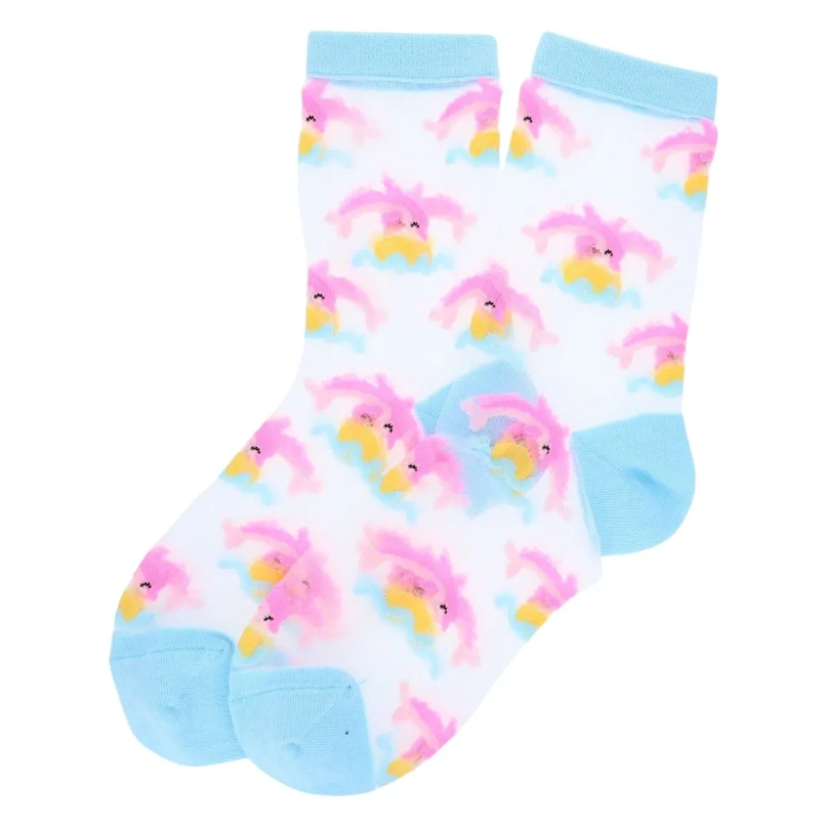 Chaussettes en nylon femme dauphins - Dolphin Queen