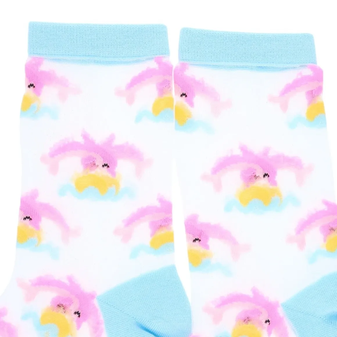 Chaussettes en nylon femme dauphins - Dolphin Queen