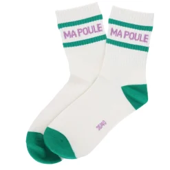 Chaussettes femme à message "MA POULE"