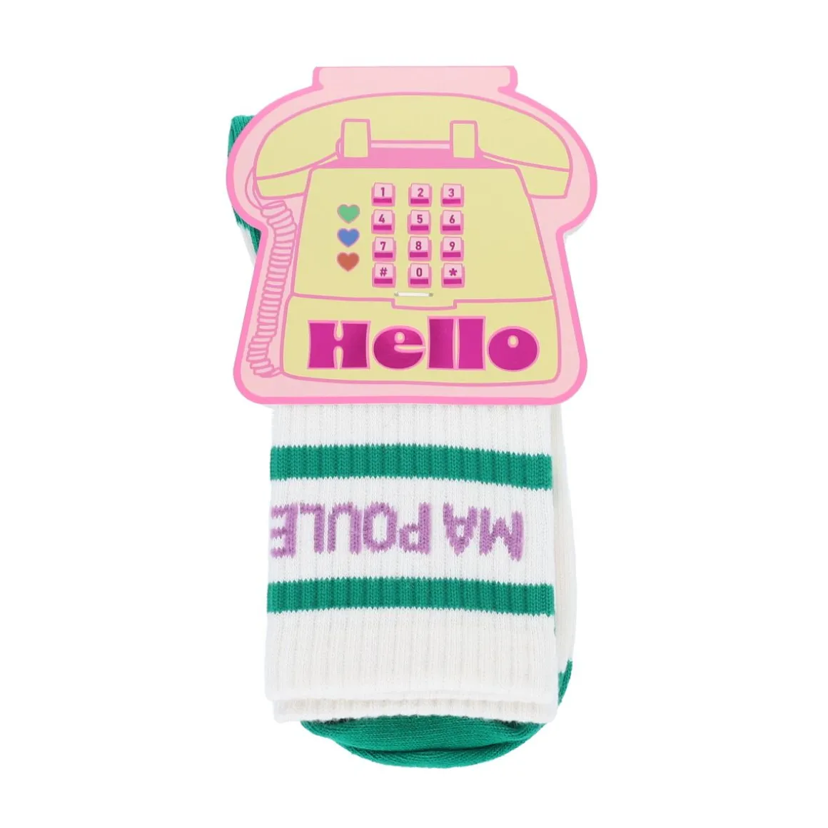 Chaussettes femme à message "MA POULE"