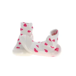 Chaussinettes coeurs rose