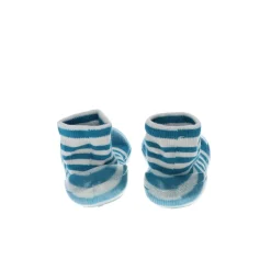 Chaussinettes rayées bleues - P'tit bichon