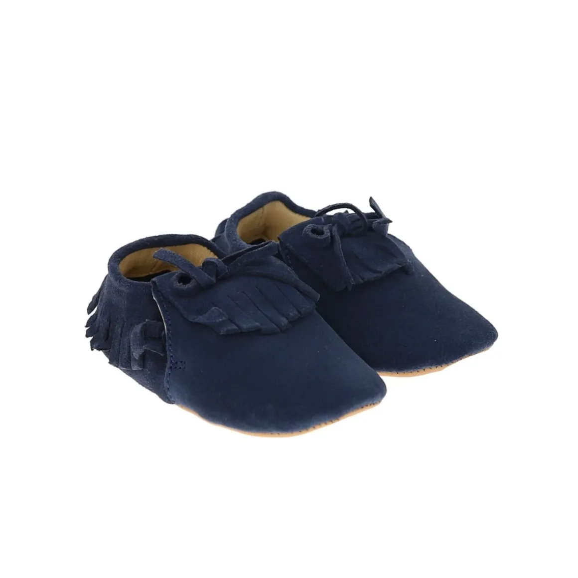 Chaussons bébé Frangette bleu