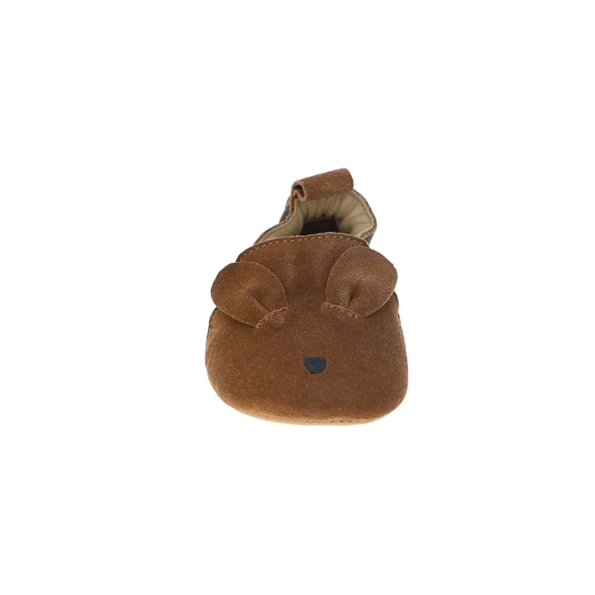 Chaussons bébé Kangourou en daim marron