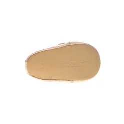 Chaussons bébé pompon rose fluo