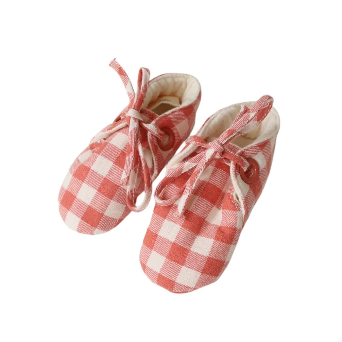 Chaussons vichy - La petite poule rousse