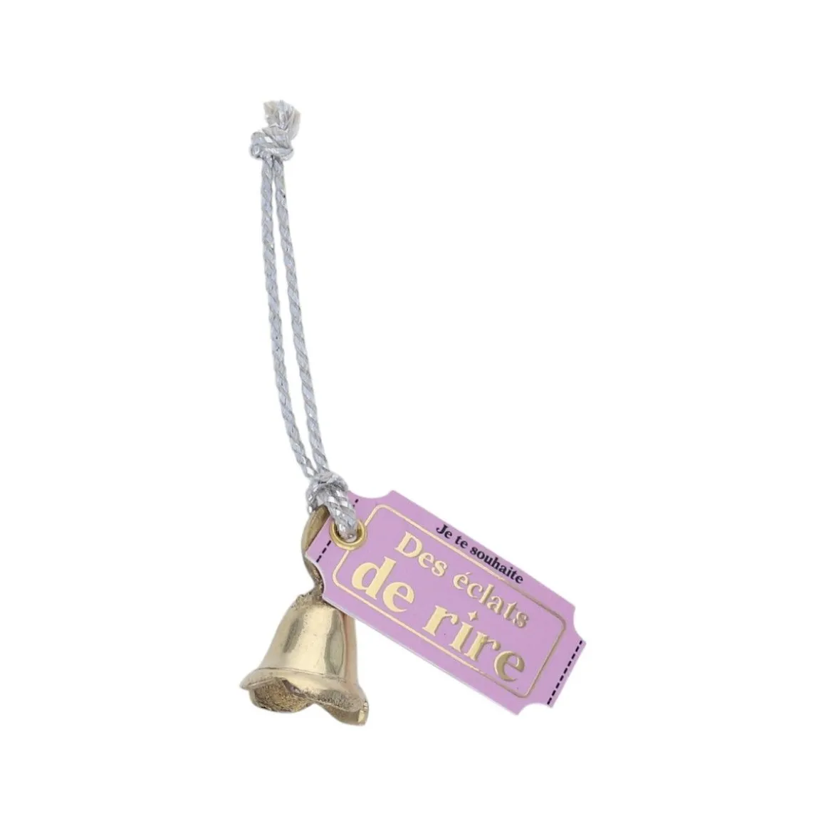 Clochette "Je te souhaite" message porte-bonheur