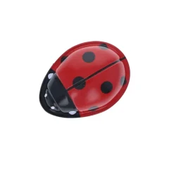Coccinelle clic clac en métal vintage