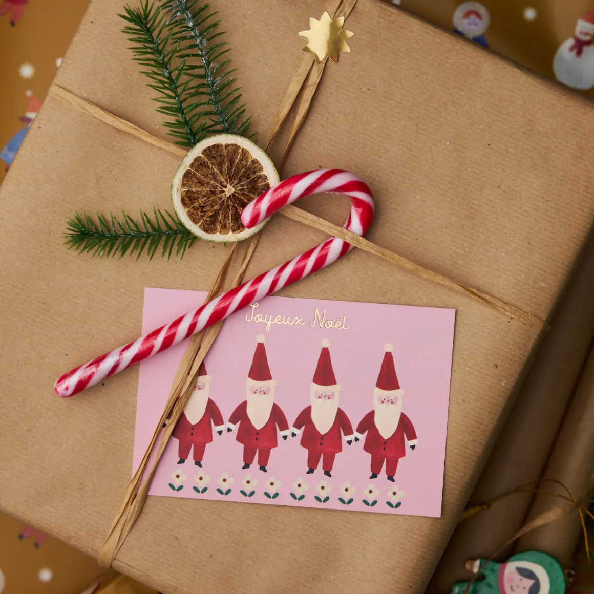 Coffret de 6 cartes de vœux et enveloppes Joyeux Noël