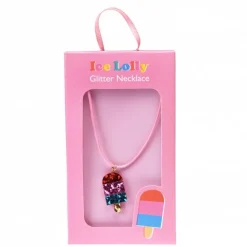 Collier à paillettes glace