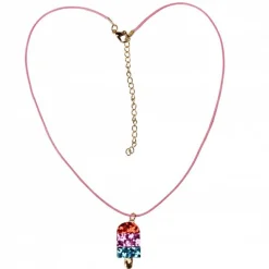 Collier à paillettes glace