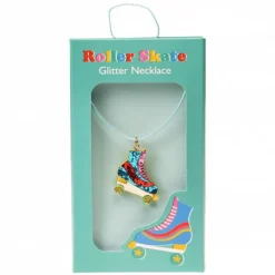 Collier à paillettes patin à roulettes