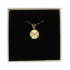 Collier bola de grossesse plaqué or cœur