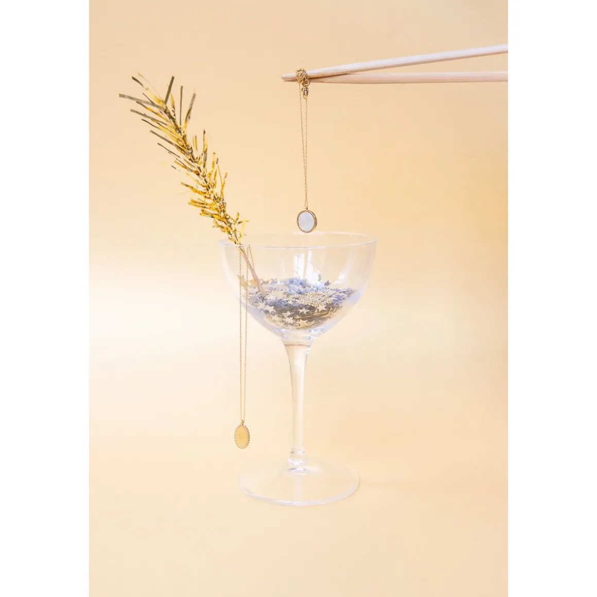 Collier médaillon nacre