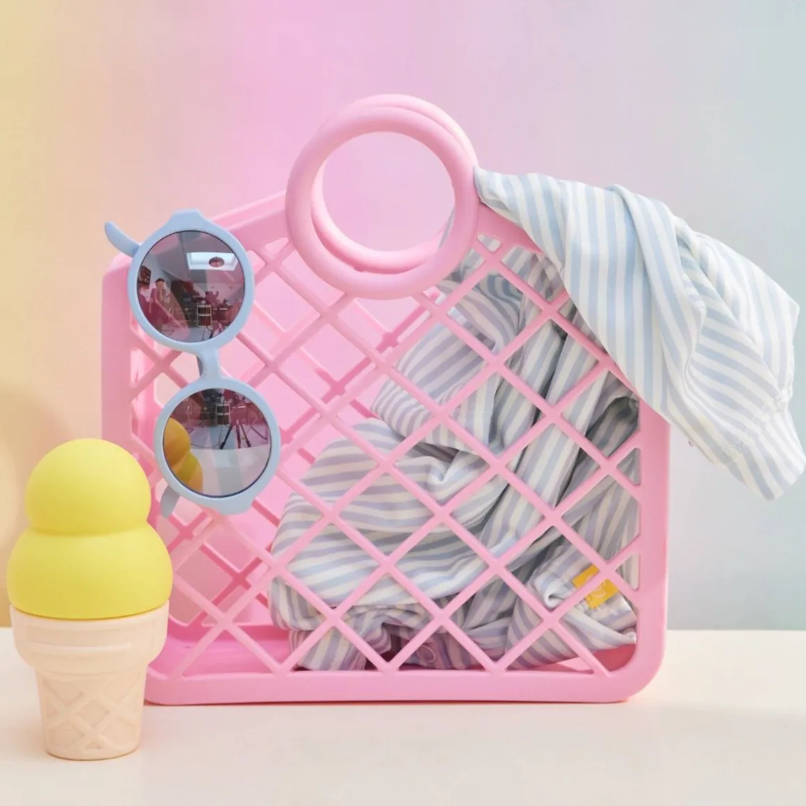 Combinaison de bain anti-UV rayée