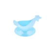 Coquetier poule en plastique bleu ciel