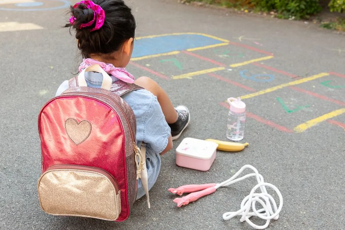Corde à sauter en bois lapin rose