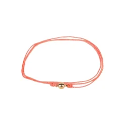 Cordon corail fermoir doré
