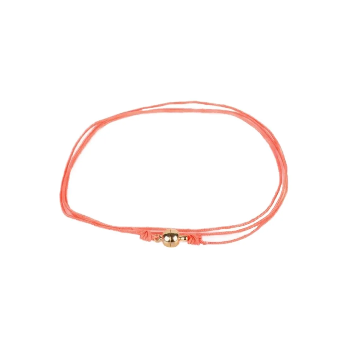 Cordon corail fermoir doré