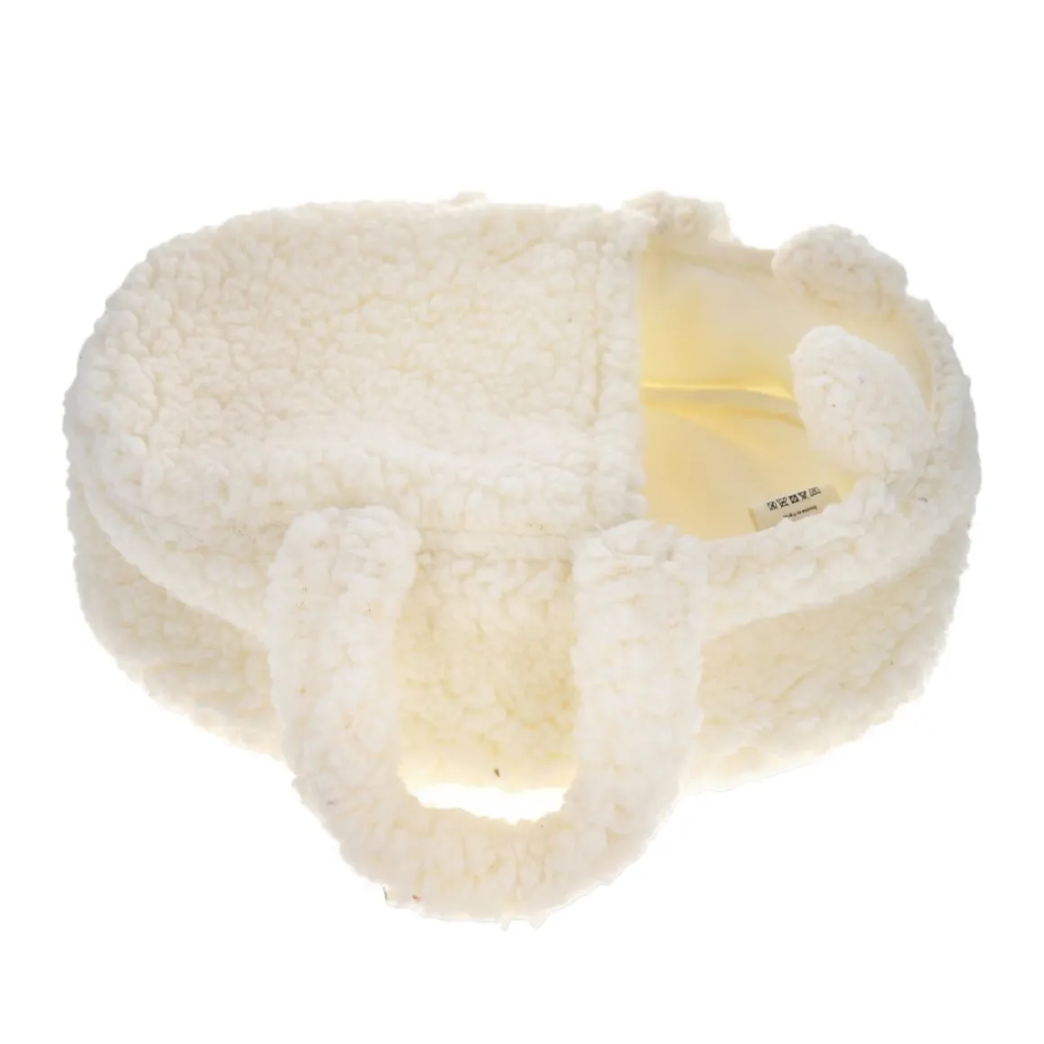 Couffin poupée sherpa blanc - Doux comme un agneau