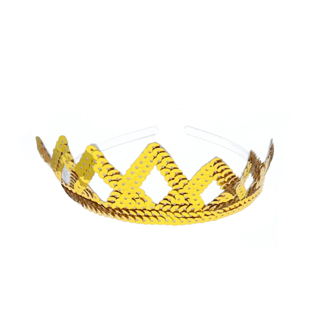 Couronne princesse sequins dorés