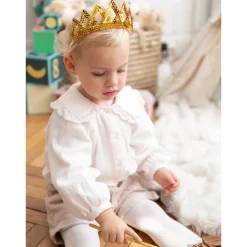 Couronne princesse sequins dorés
