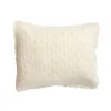 Coussin pointelle écru 30x40